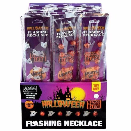 SHAWSHANK LEDZ Magic Seasons Halloween Flashing Bulb Necklace Plastic 900219-12